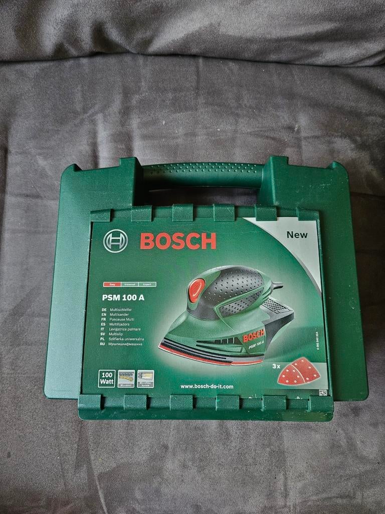 Bosch PSM 100 A Multischuurmachine - Nieuw in koffer, Ophalen of Verzenden, Nieuw, Minder dan 600 watt, Overige typen