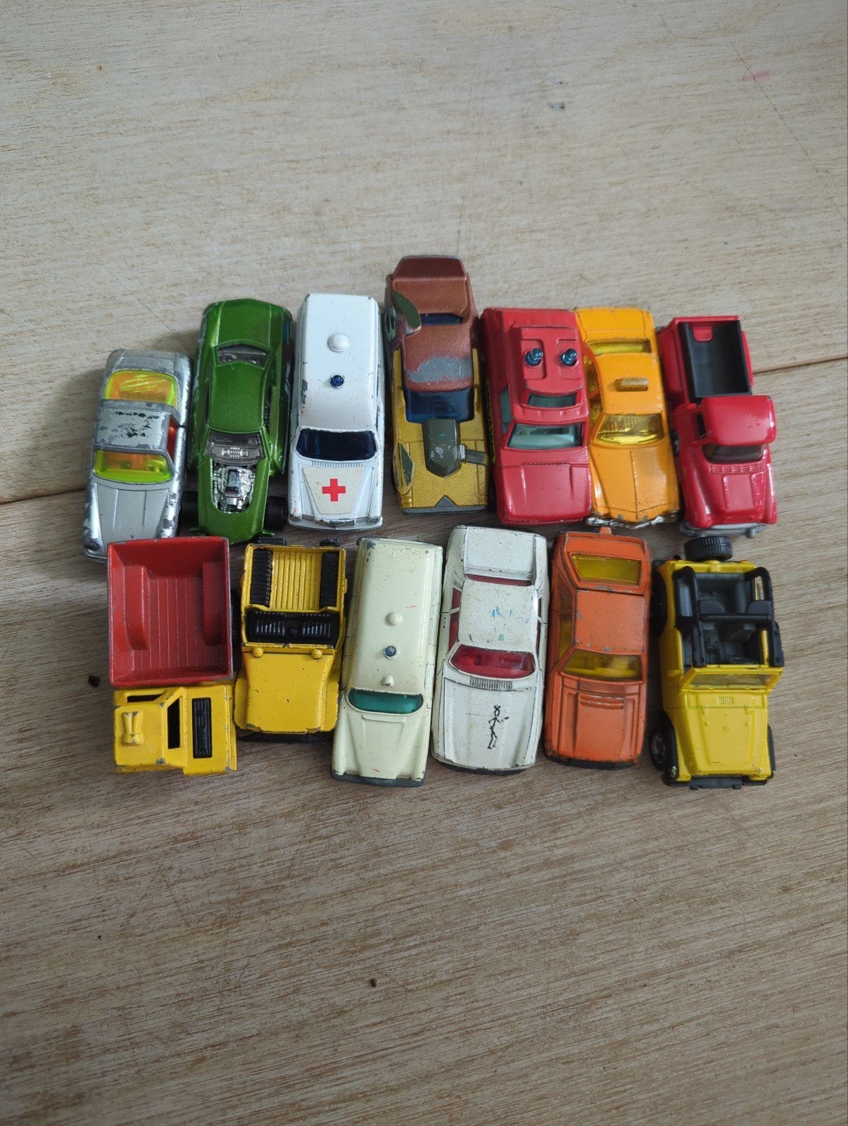 Matchbox, Hot Wheels, Siku, Corgi speelgoedauto's (13 stuks), Ophalen of Verzenden, Gebruikt