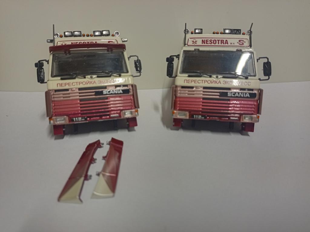 Te Koop twee mooie Scania 113 cabine, Hobby en Vrije tijd, Ophalen of Verzenden, Zo goed als nieuw, Bus of Vrachtwagen, Tekno
