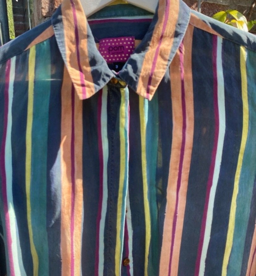 Blouse van het merk POM, Maat 38/40 (M), Meerkleurig, Ophalen of Verzenden, Gedragen