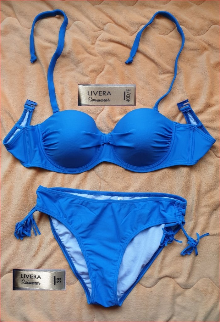 Felblauwe LIVERA bikini maat 38_40D nieuw, Blauw, Nieuw, Ophalen of Verzenden, Bikini