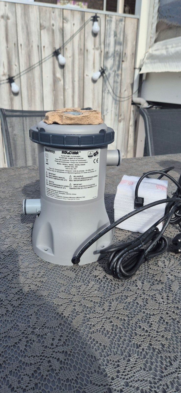 Bestway Flowclear filterpomp model 58383, Ophalen of Verzenden, Nieuw, Filter