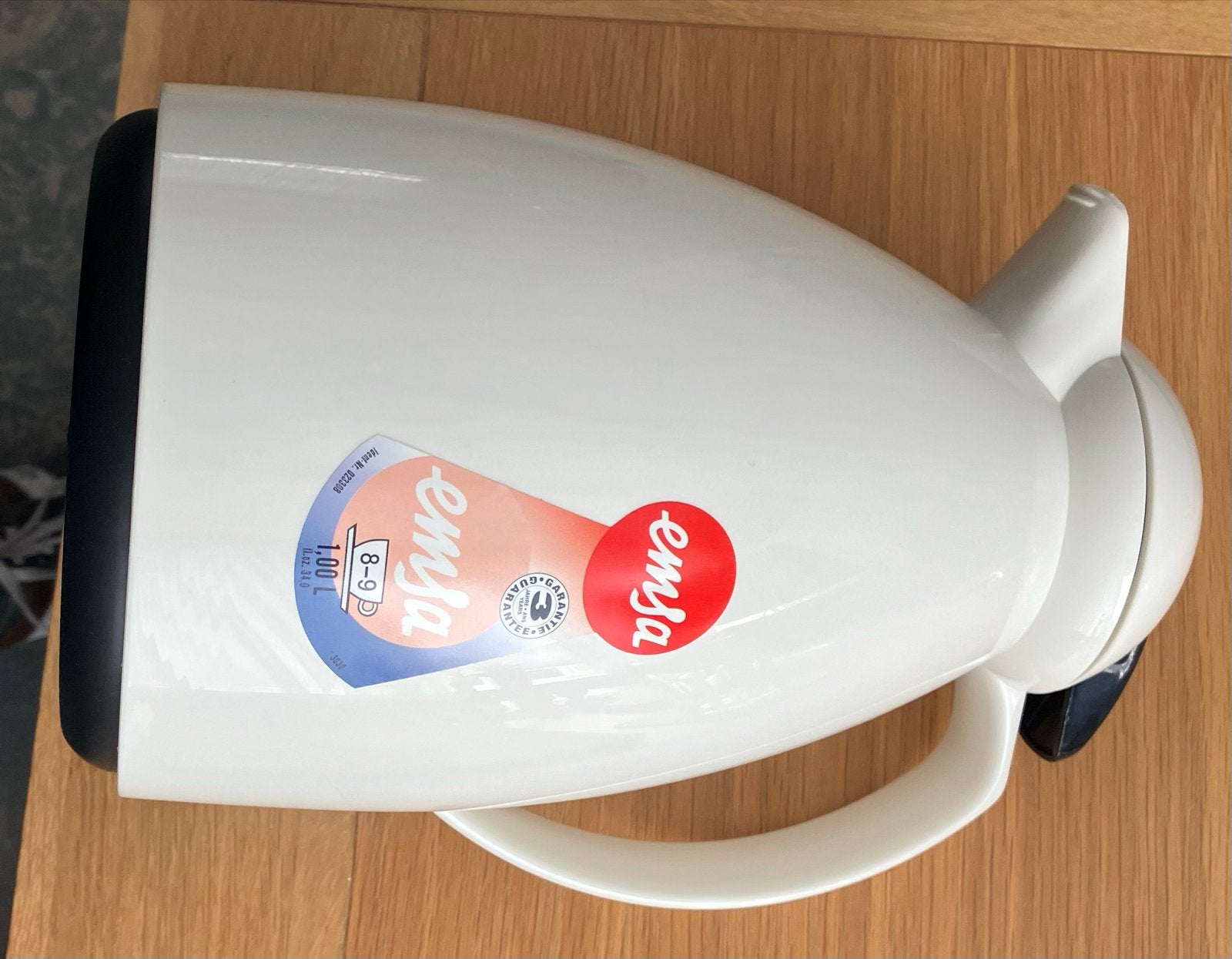 Nieuwe Emsa Thermoskan 1.0L - Wit, Overige typen, Nieuw, Ophalen of Verzenden, Wit
