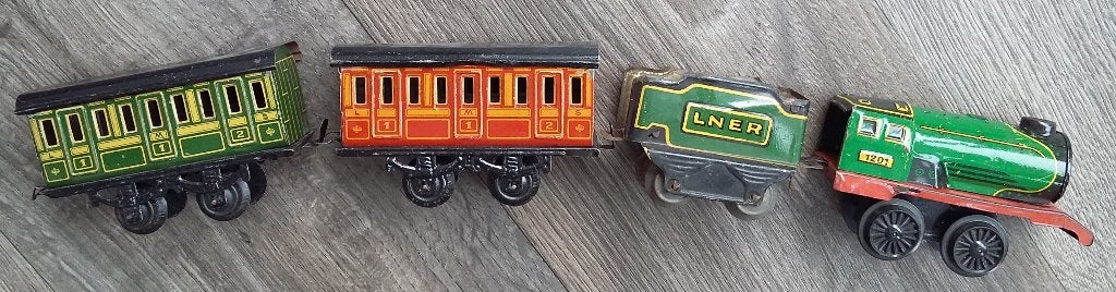 Omstreeks1925-1950 Blikken Trein Tender Wagon Wagons Germany, Ophalen of Verzenden