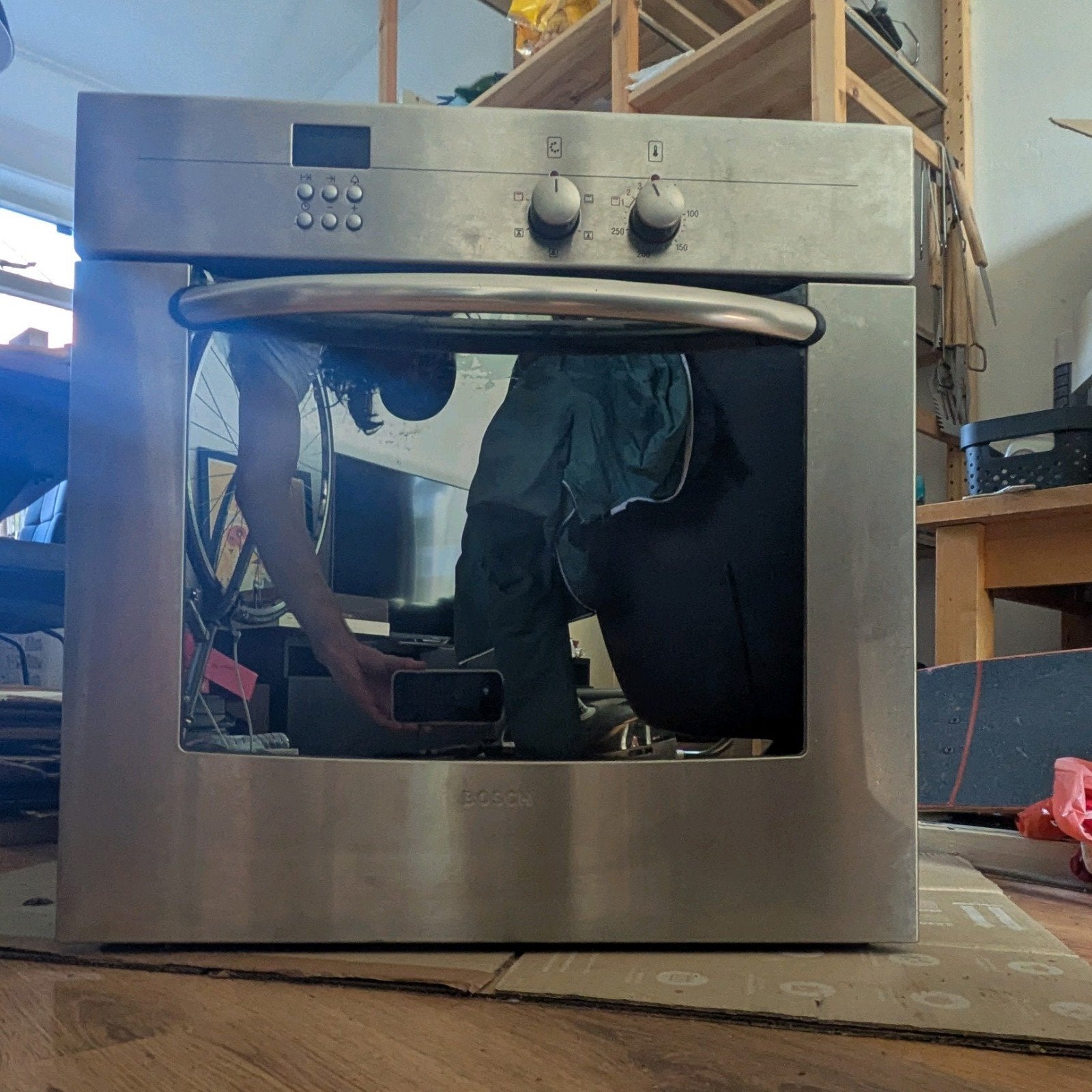 Bosch oven, Ophalen, 45 tot 50 cm, Gebruikt, Hete lucht