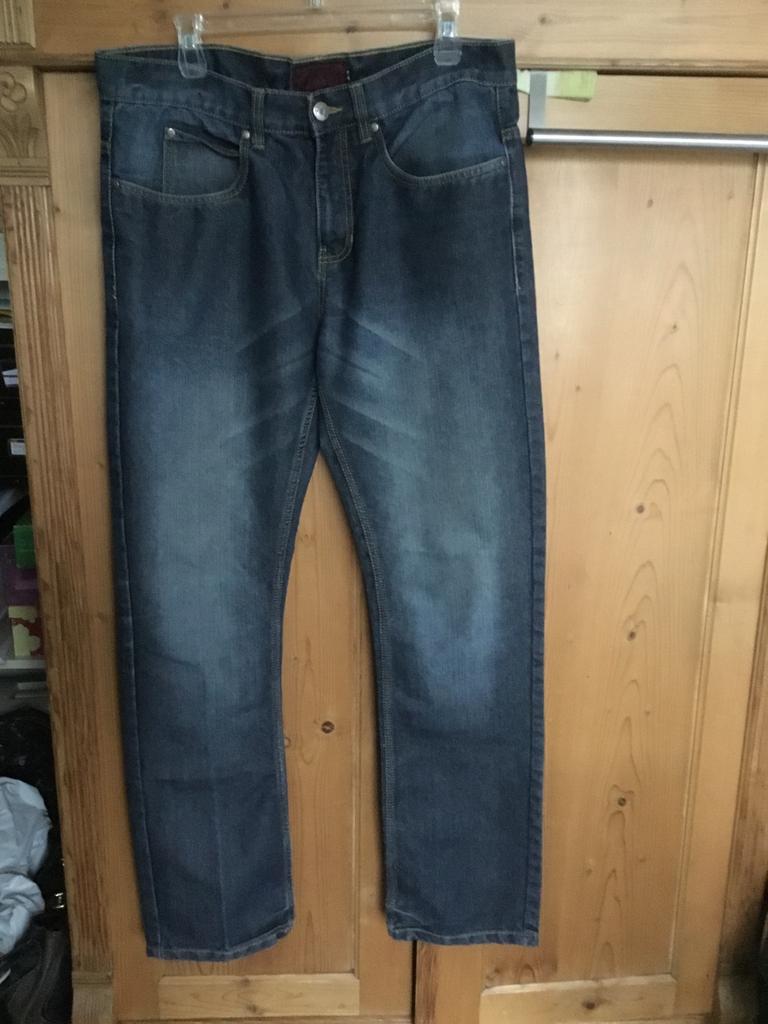 Z.g.a.n.GREAT STONE JEANS d.blauw, Ophalen of Verzenden, Zo goed als nieuw, Blauw, W33 - W34 (confectie 48/50)