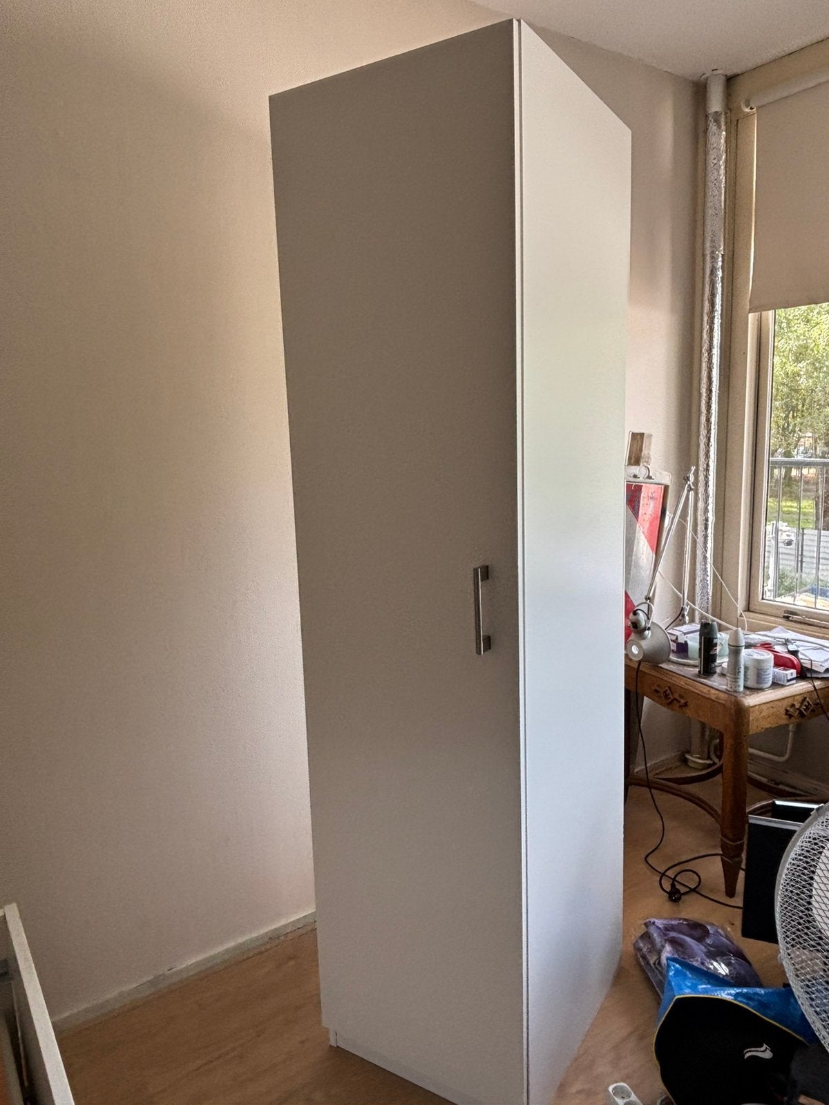 Kledingkast met roede, Huis en Inrichting, Kasten | Kledingkasten, Ophalen, Met deur(en), 200 cm of meer, 50 tot 100 cm