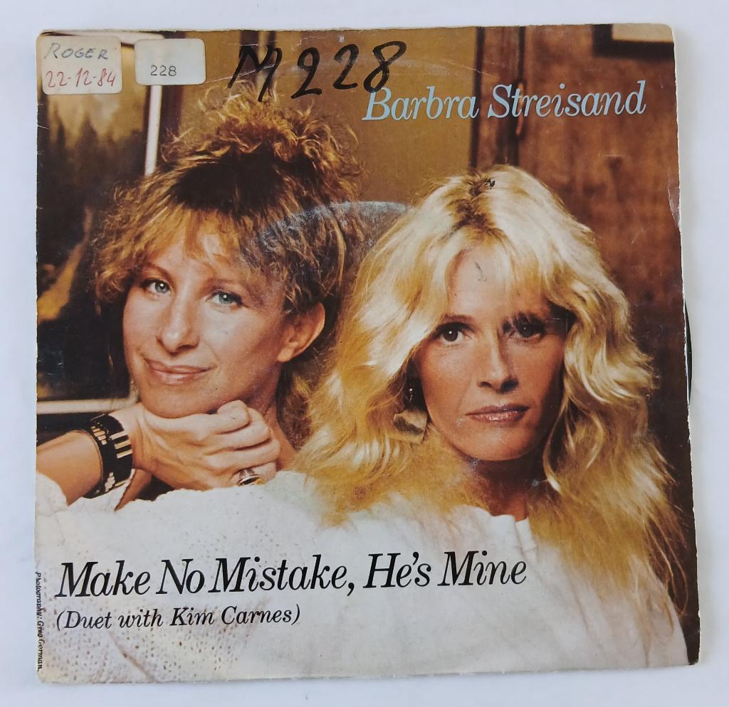 Barbra Streisand & Kim Carnes - Make no mistake, he's mine, Ophalen of Verzenden, Gebruikt, Pop, Single