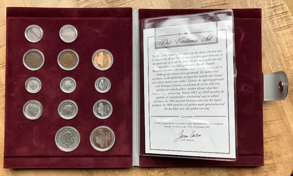 Drie vorstinnen set, Ophalen, Setje, Zilver, Koningin Wilhelmina