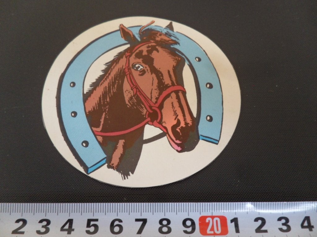 sticker Paard Paardenhoofd hoefijzer, Verzamelen, Ophalen, Zo goed als nieuw