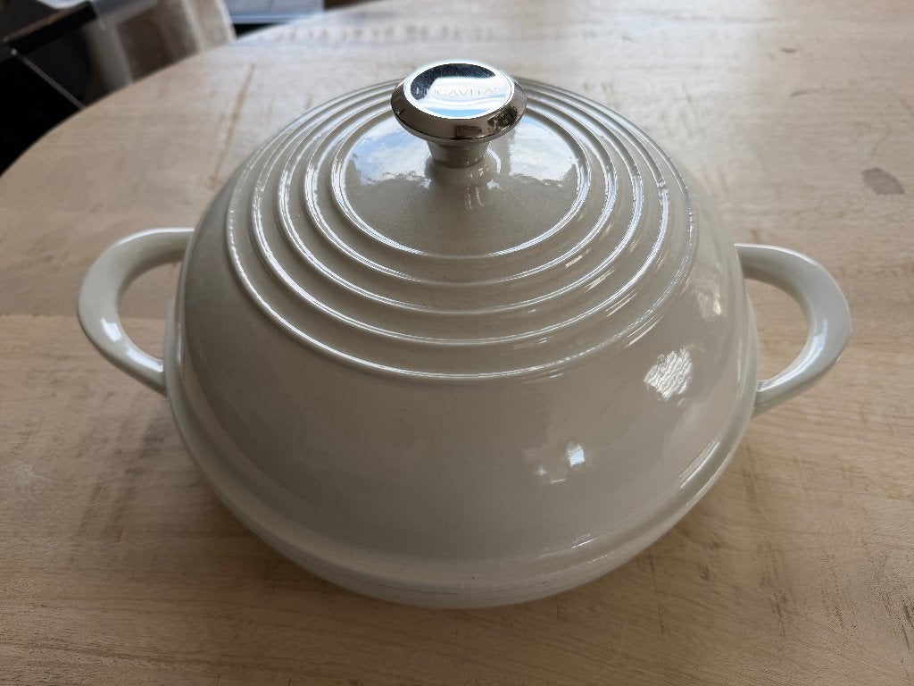 LUCAVITA Broodpan Gietijzer Emaille 26cm - 5 Liter, Met handvatten, Braadpan, Nieuw, Ophalen of Verzenden