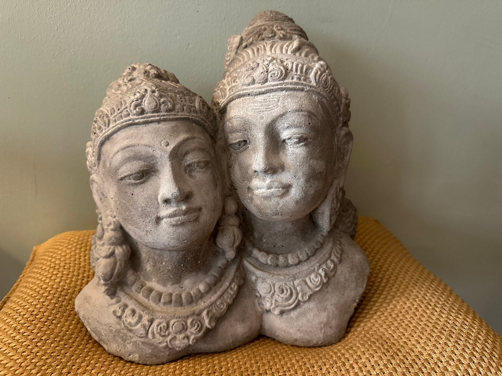 Decoratief Shiv Shakti Beeld - Steen of Keramiek, Ophalen of Verzenden, Handgemaakt, 20 - 50 cm, Steen of Keramiek