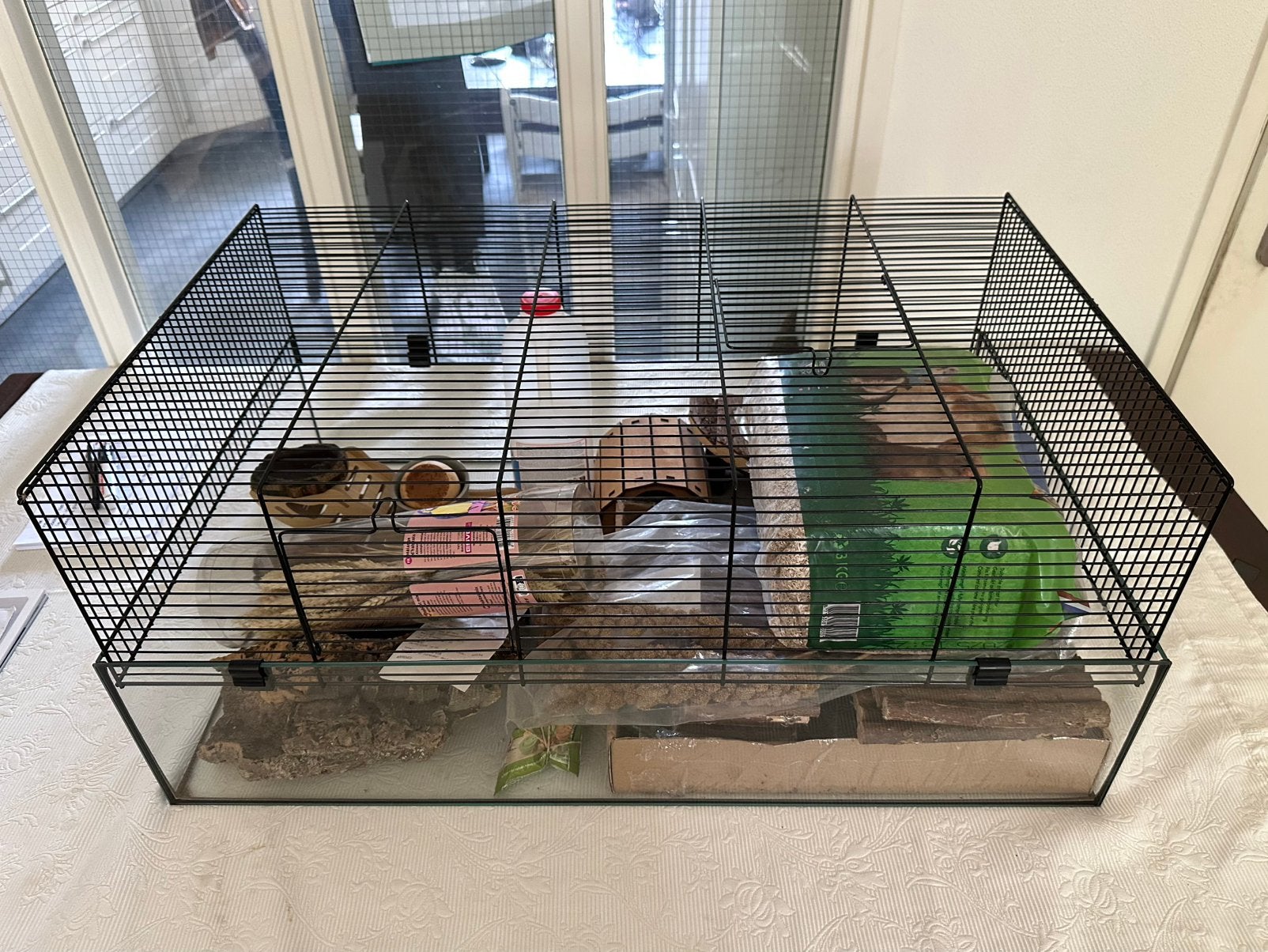 Hamsterkooi met toebehoren, Kooi, 75 tot 110 cm, Ophalen, Minder dan 60 cm
