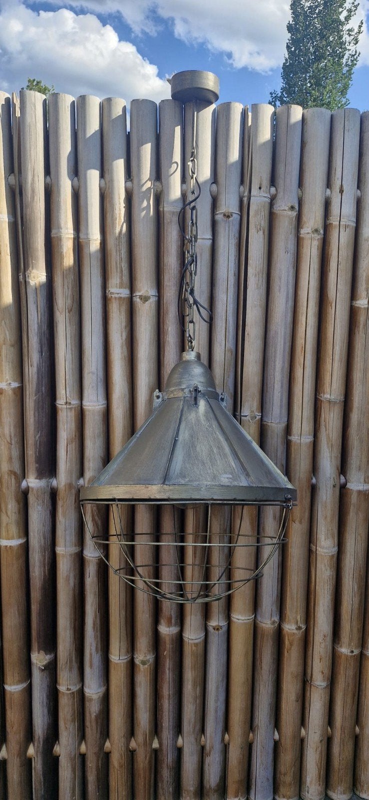 Industriële hanglamp, Ophalen, Gebruikt, E27 (groot), Industrieel, Vintage
