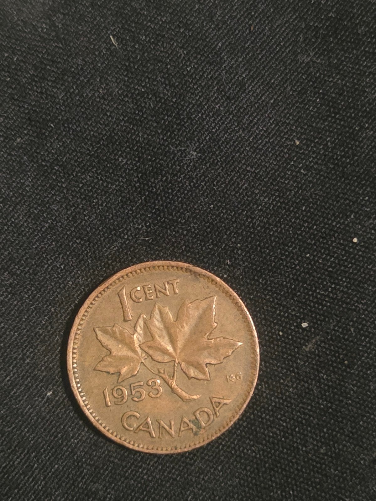 Canadese 1 Cent Munt 1953 - Koningin Elizabeth II, Ophalen of Verzenden, Noord-Amerika, Losse munt