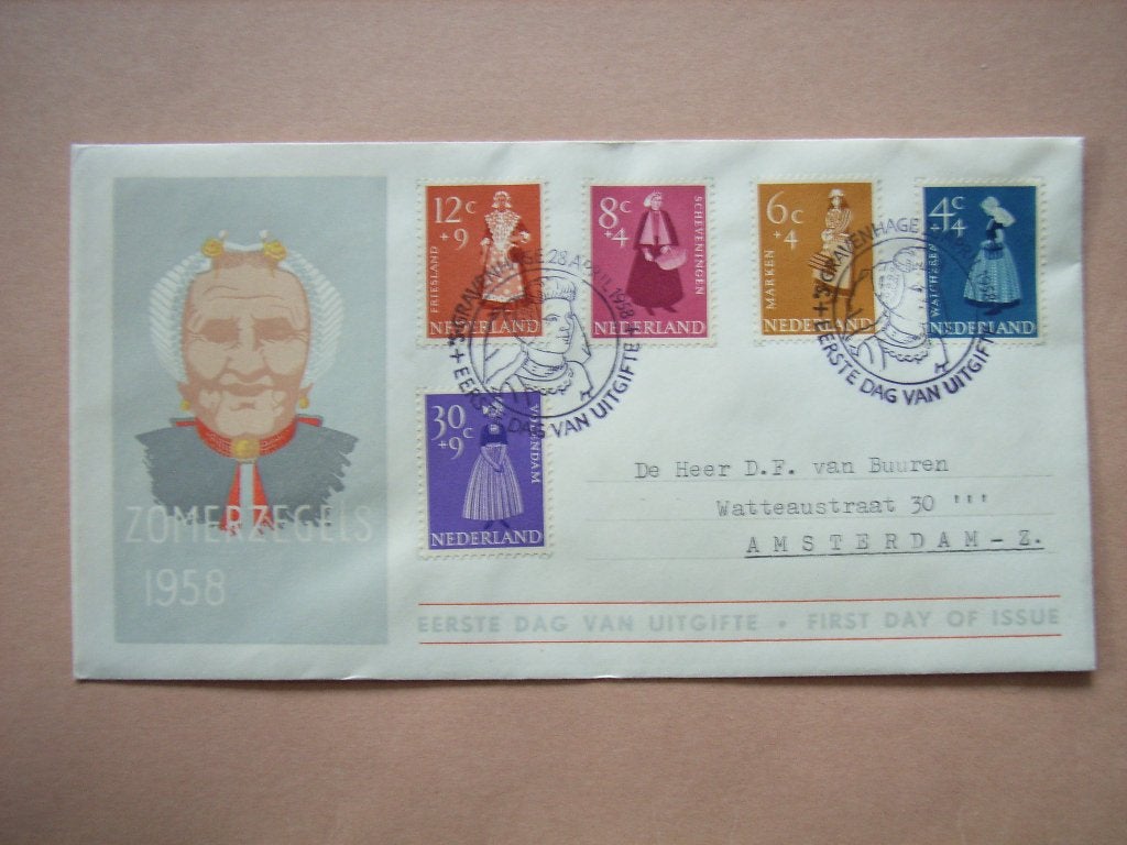 RB   Nederland FDC E34, Ophalen of Verzenden, Beschreven, Nederland