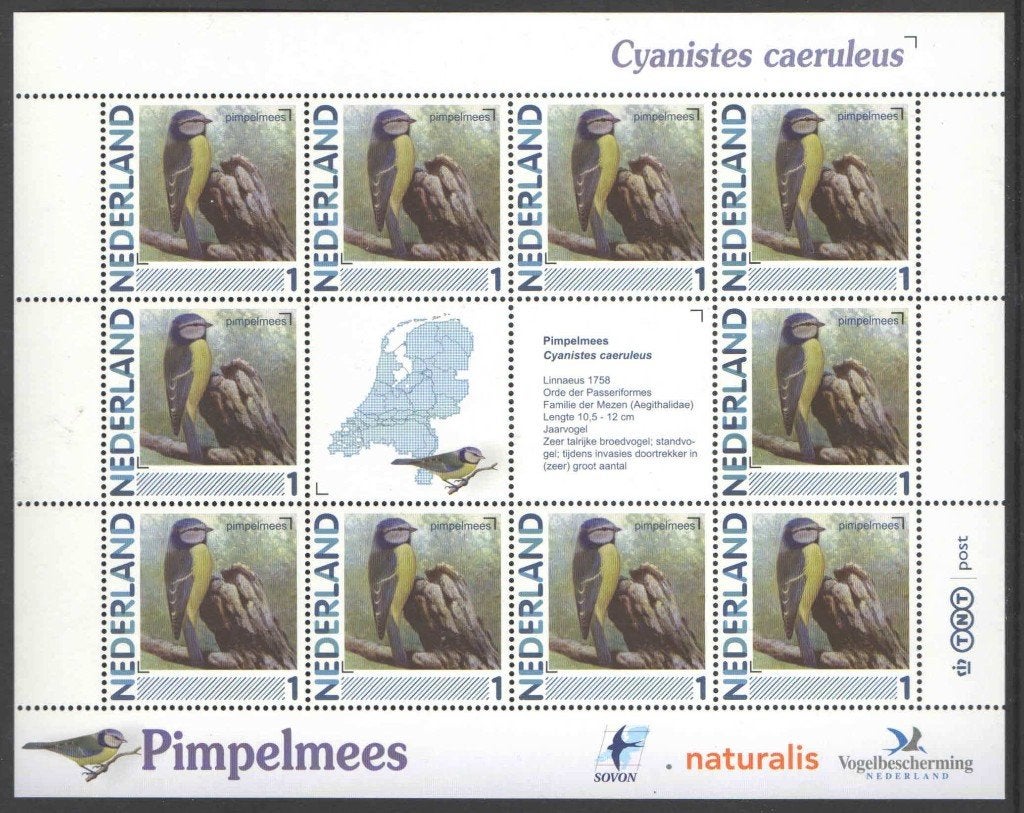 Postzegels Vogels in Nederland: Pimpelmees, Ophalen of Verzenden, Na 1940, Postfris