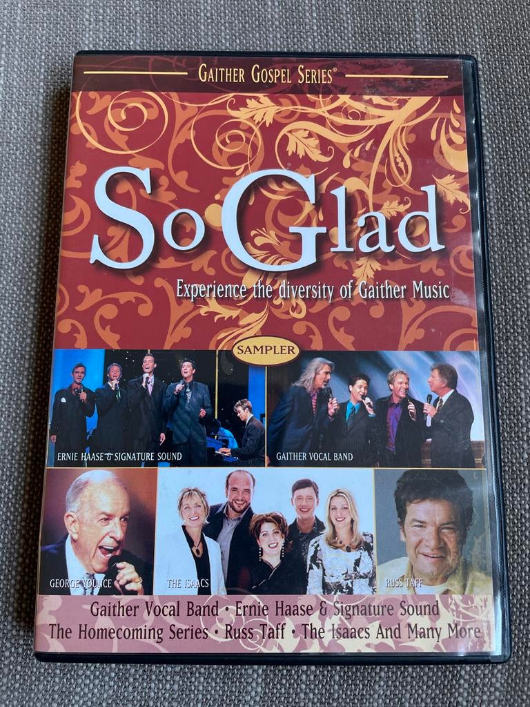 Gaither Gospel Series - So Glad dvd, Cd's en Dvd's, Alle leeftijden, Ophalen of Verzenden, Zo goed als nieuw