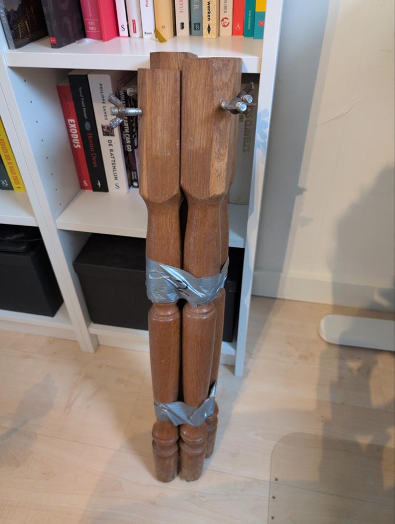4x Massief houten tafelpoten, 72cm hoog GRATIS, Huis en Inrichting, Tafelonderdelen, Ophalen, Tafelpoot, Gebruikt, 50 tot 100 cm