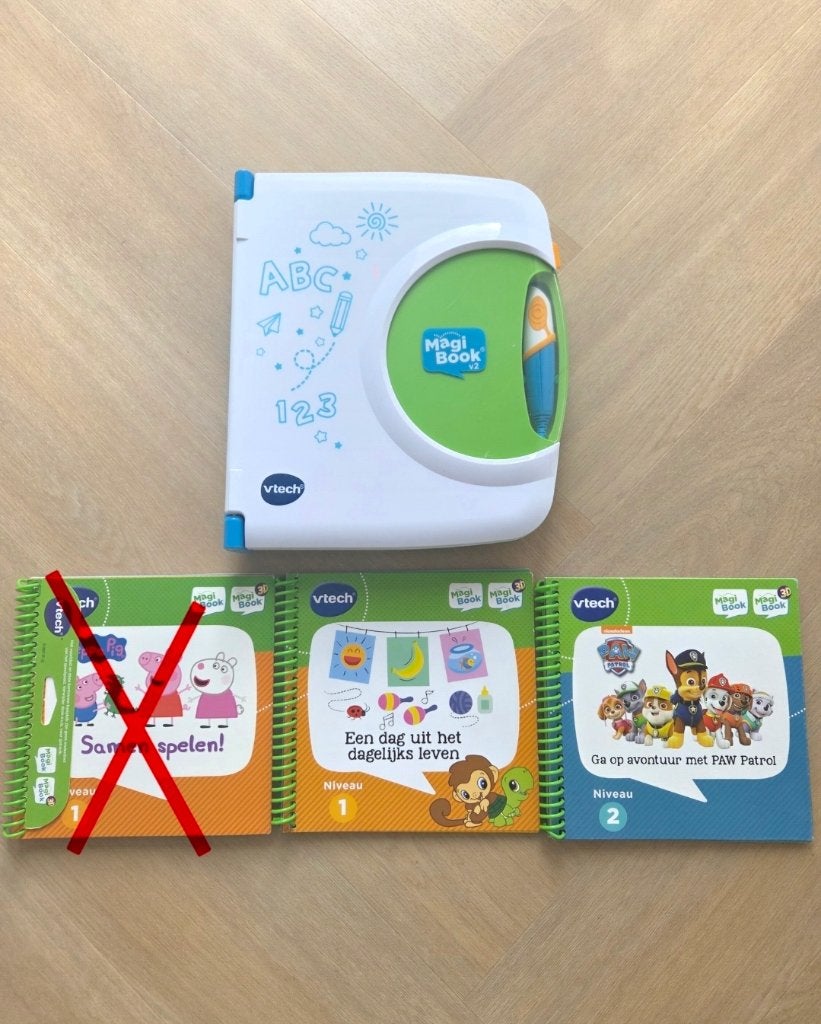 Vtech magibook met 2 boekjes, Kinderen en Baby's, Ophalen of Verzenden, Zo goed als nieuw, 4 tot 6 jaar
