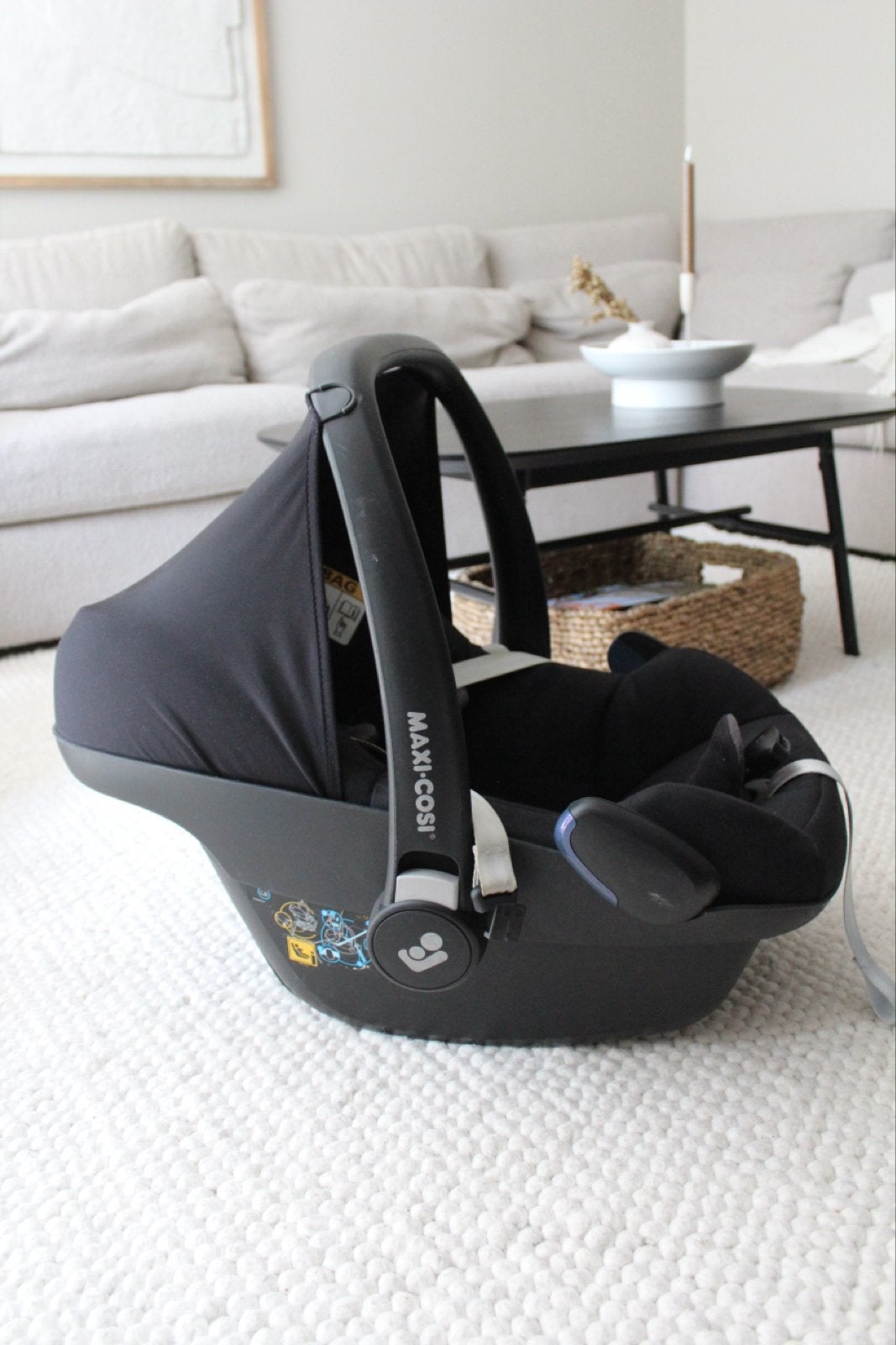 Maxi-Cosi Pebble Pro i-Size Essential Black (E103229), Ophalen, Autogordel of Isofix, Gebruikt, Zijbescherming
