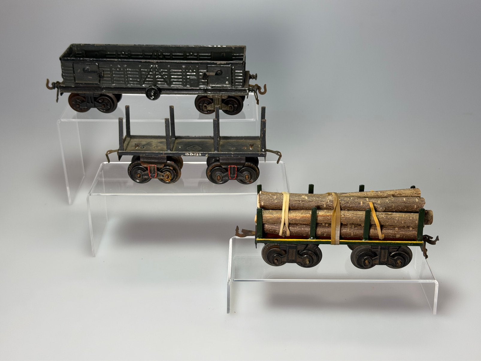 Leuke set oeroude Bing wagons spoor 0, Ophalen of Verzenden