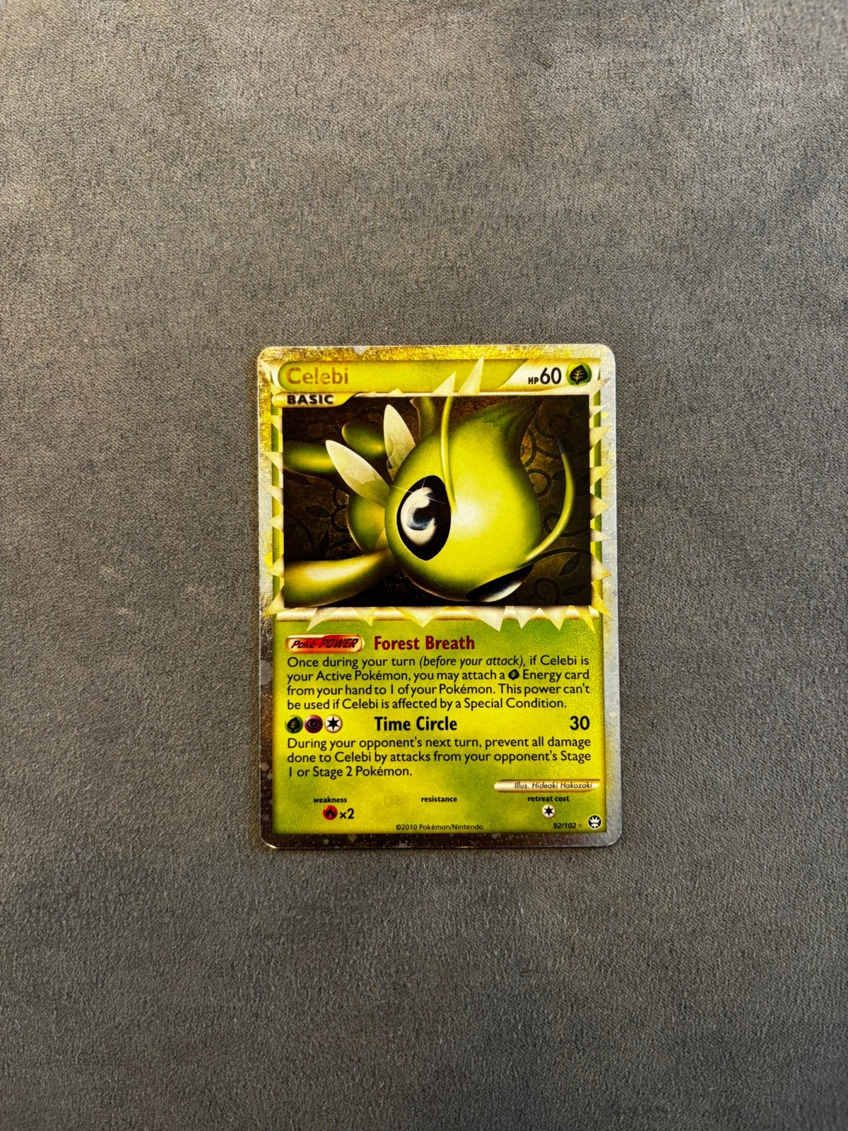 Celebi #92 Pokemon Triumphant Prime, Hobby en Vrije tijd, Ophalen of Verzenden, Zo goed als nieuw