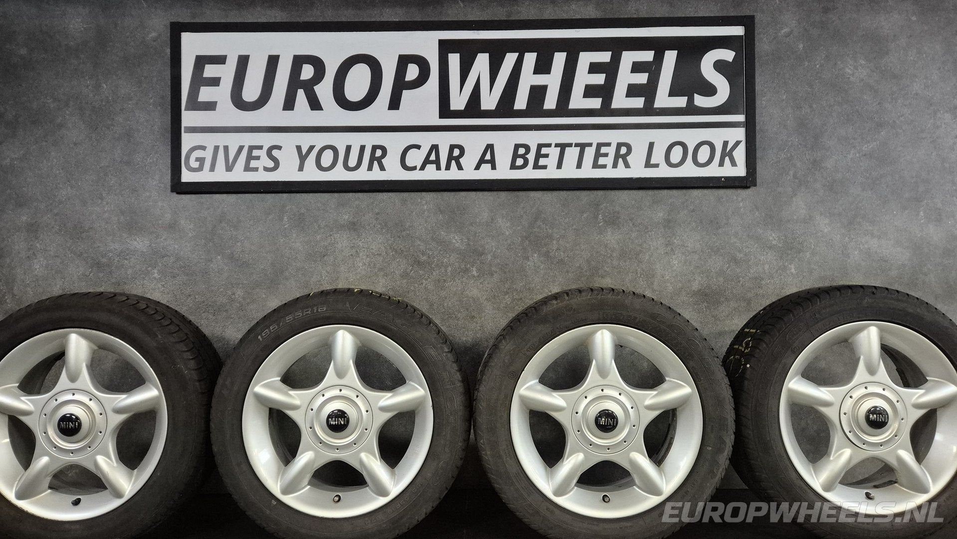 16 inch Mini velgen Cooper One Clubman R55 R56 zomerbanden, Auto-onderdelen, Banden en Velgen, Gebruikt, -, Banden en Velgen, Ophalen of Verzenden