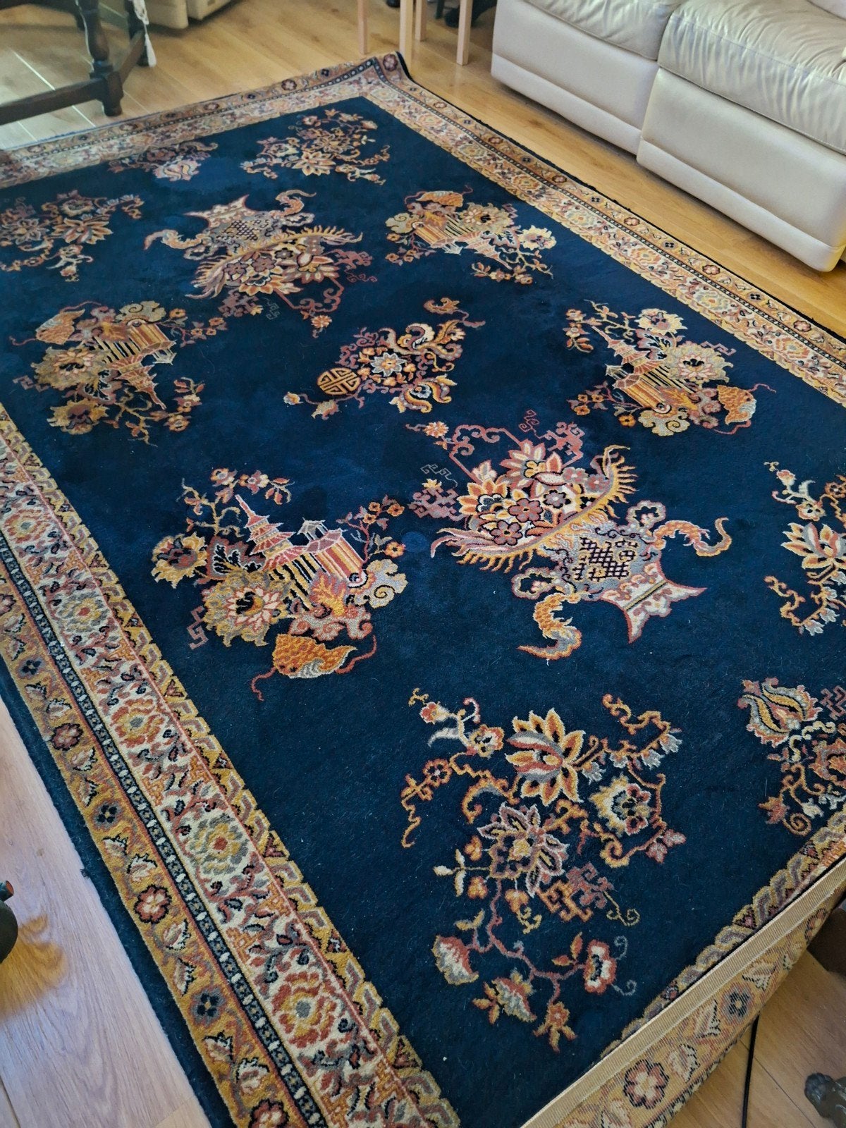 Groot chinees tapijt 203 X 265  zuivere scheerwol, Huis en Inrichting, Stoffering | Tapijten en Kleden, Ophalen, Rechthoekig, 200 cm of meer