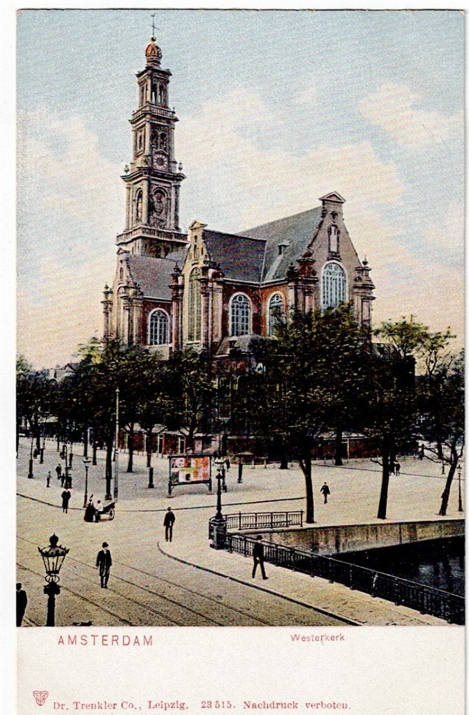 Amsterdam 1905. De Westerkerk., Verzamelen, Ophalen of Verzenden, Voor 1920, Ongelopen, Noord-Holland