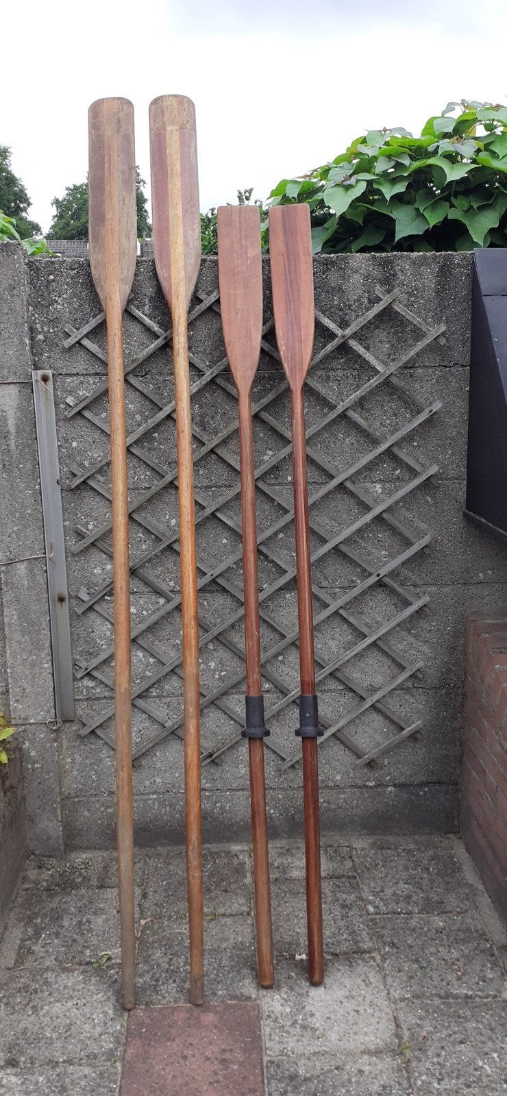 Set van 4 houten peddels - decoratief of voor gebruik, Ophalen, Gebruikt