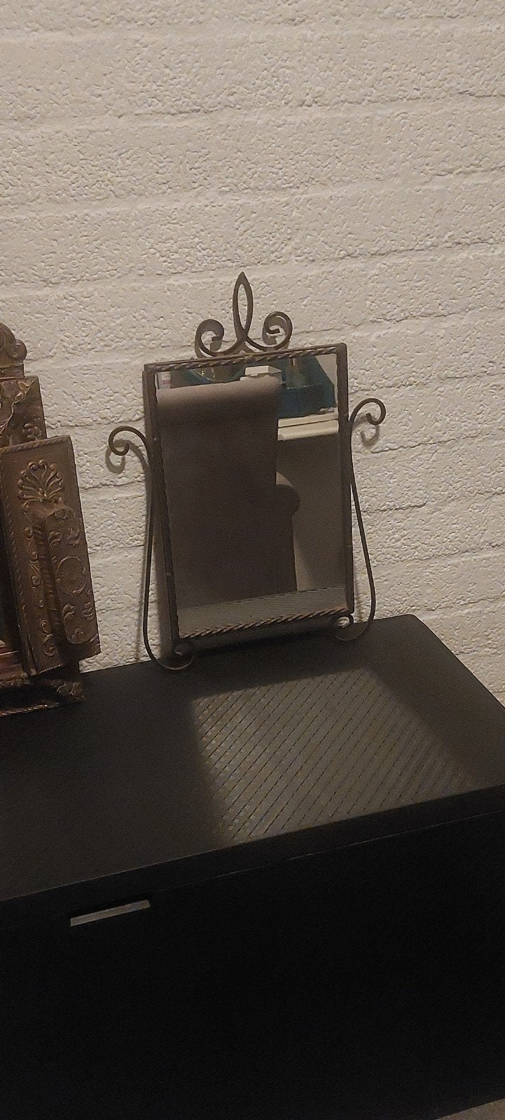 Spiegel, Huis en Inrichting, Woonaccessoires | Dienbladen, Ophalen, Gebruikt, Rechthoekig, Hout