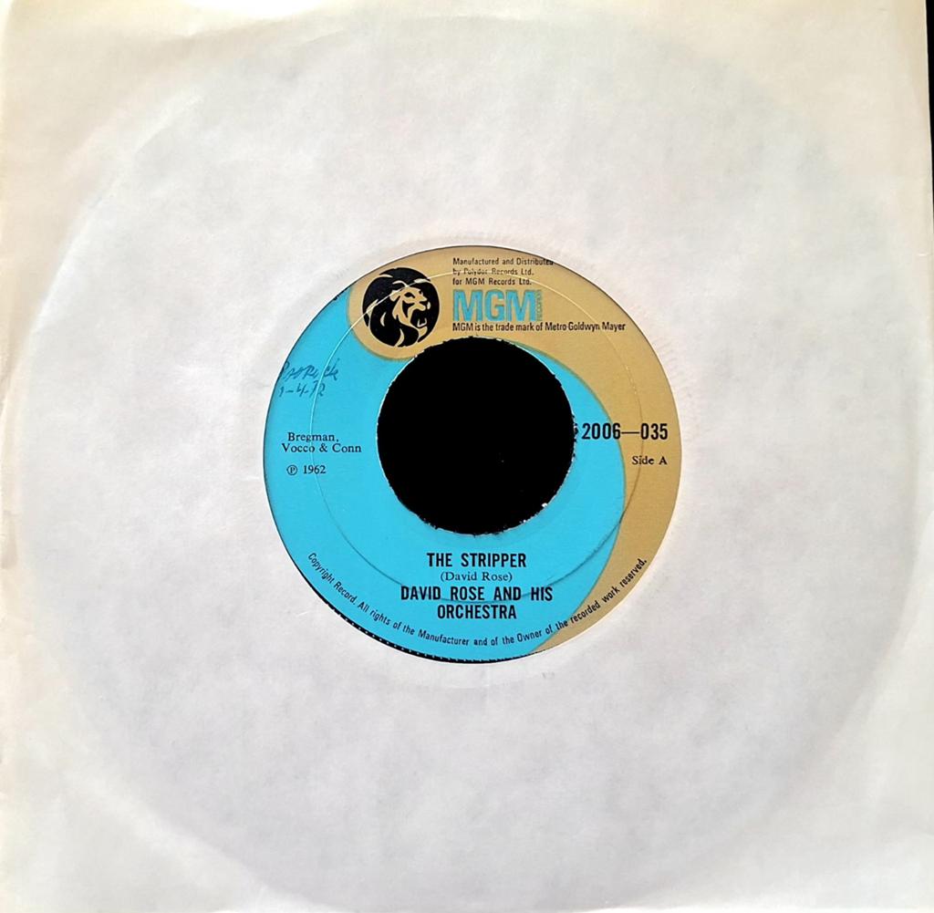 7"/SINGLE  DAVID ROSE ORCHESTRA - The Stripper, Ophalen of Verzenden, Gebruikt, Pop