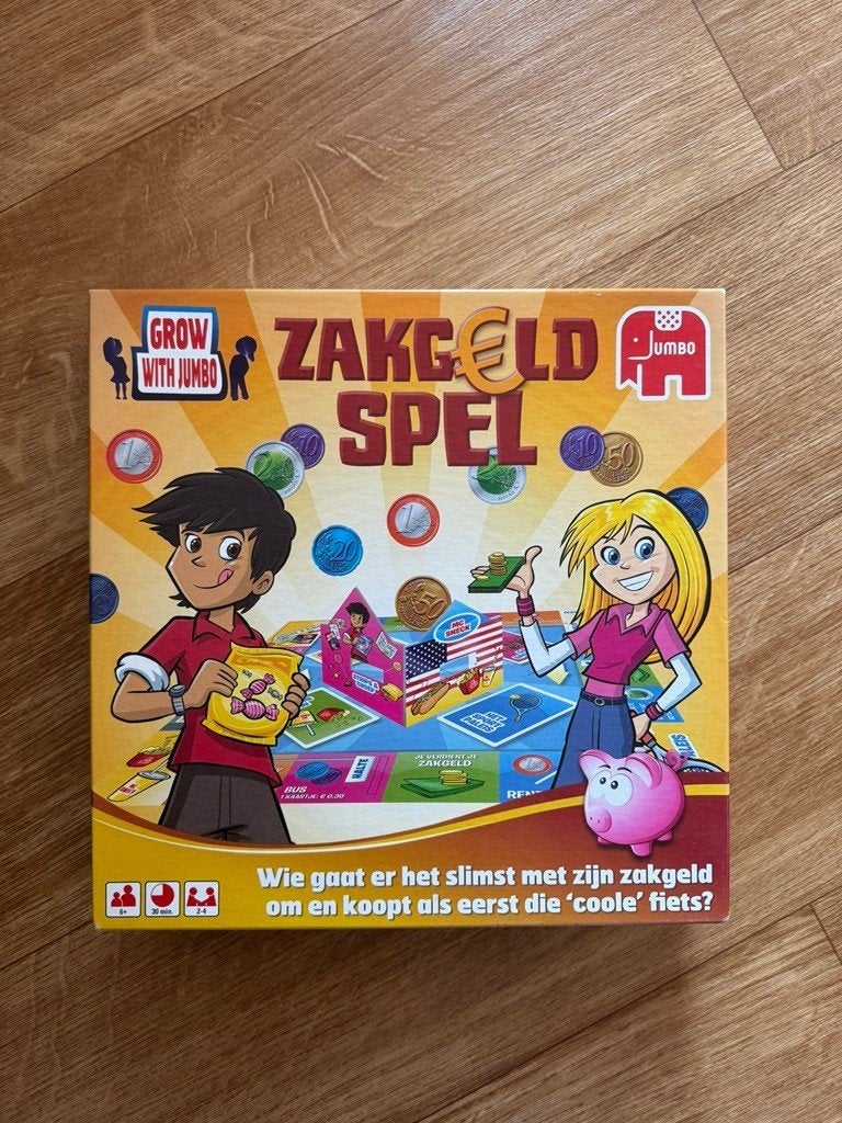 Zakg€ld spel, Hobby en Vrije tijd, Gezelschapsspellen | Bordspellen, Ophalen of Verzenden, Gebruikt