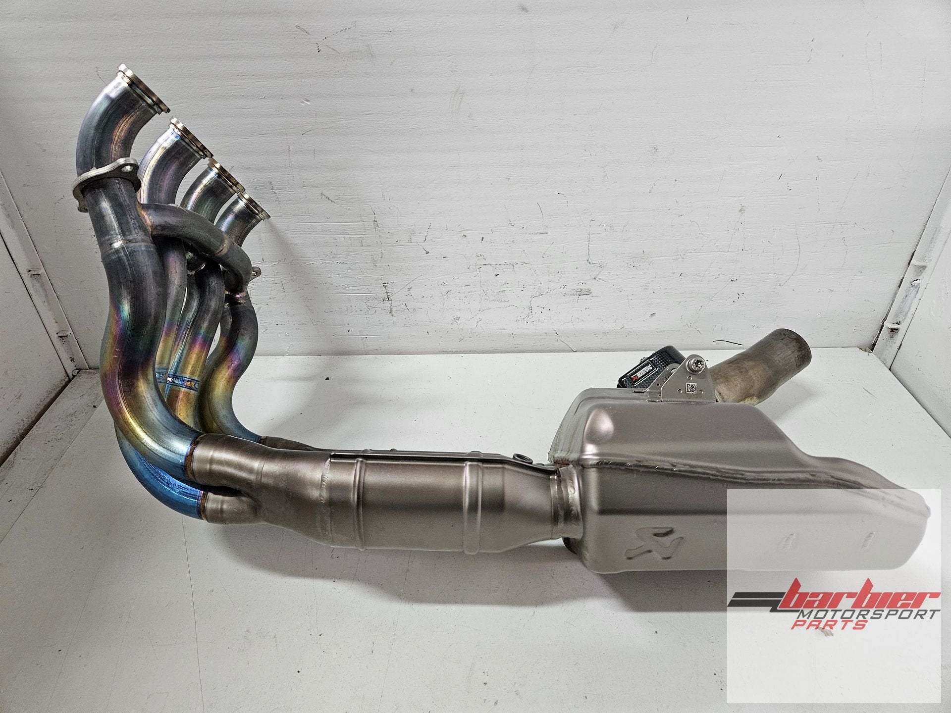 BMW S1000RR Akrapovic TITANIUM Bochtenset met Kat E-B10H1T, Motoren, Onderdelen | BMW, -BMW, Gebruikt, -SPRUITSTUK, -S1000RR