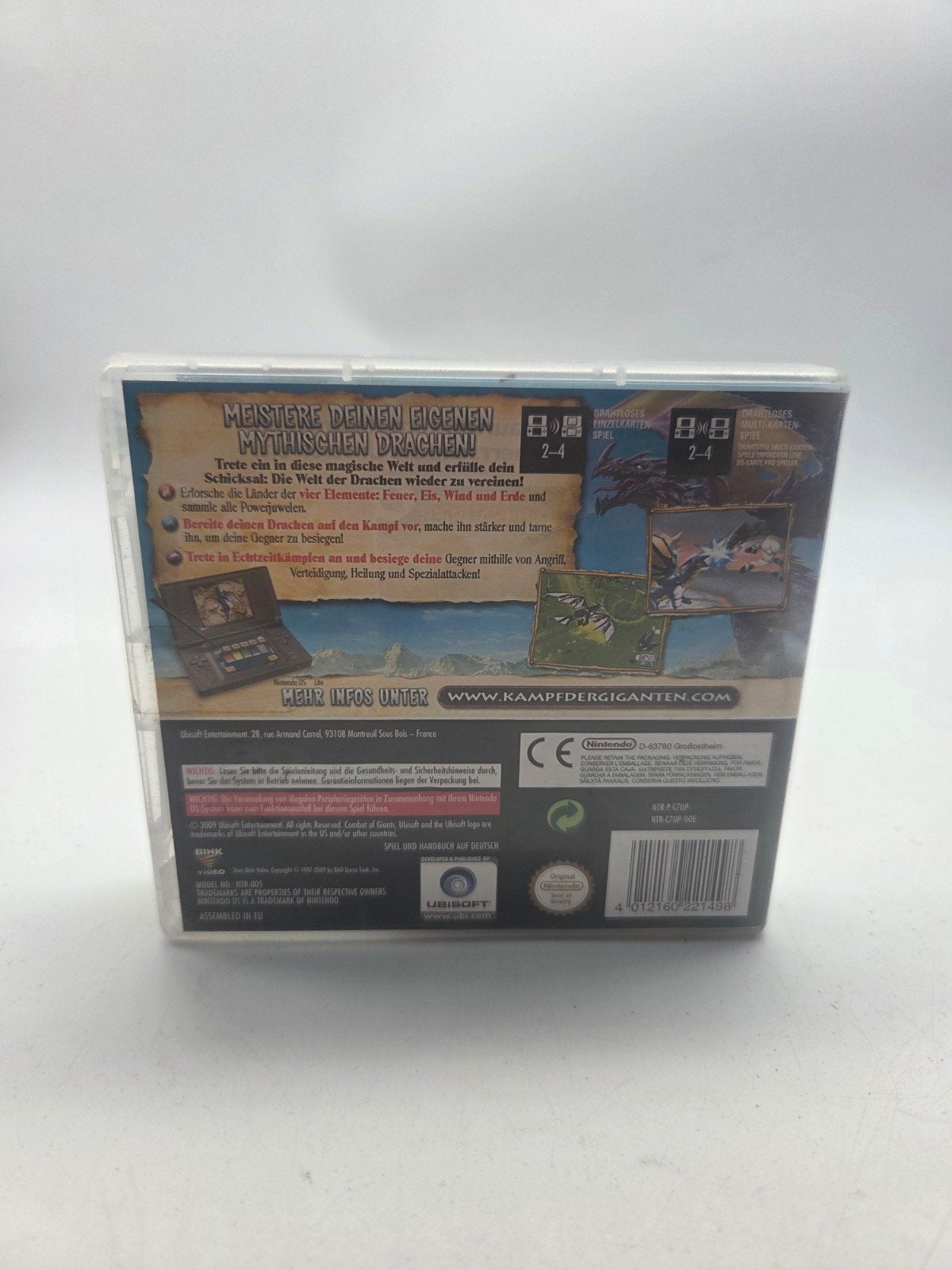 Kampf der Giganten Drachen Nintendo DS, Ubisoft Entertainment S.A., 28 rue du Mont Thabor, 75001 Paris, France, 1 speler, Ophalen of Verzenden