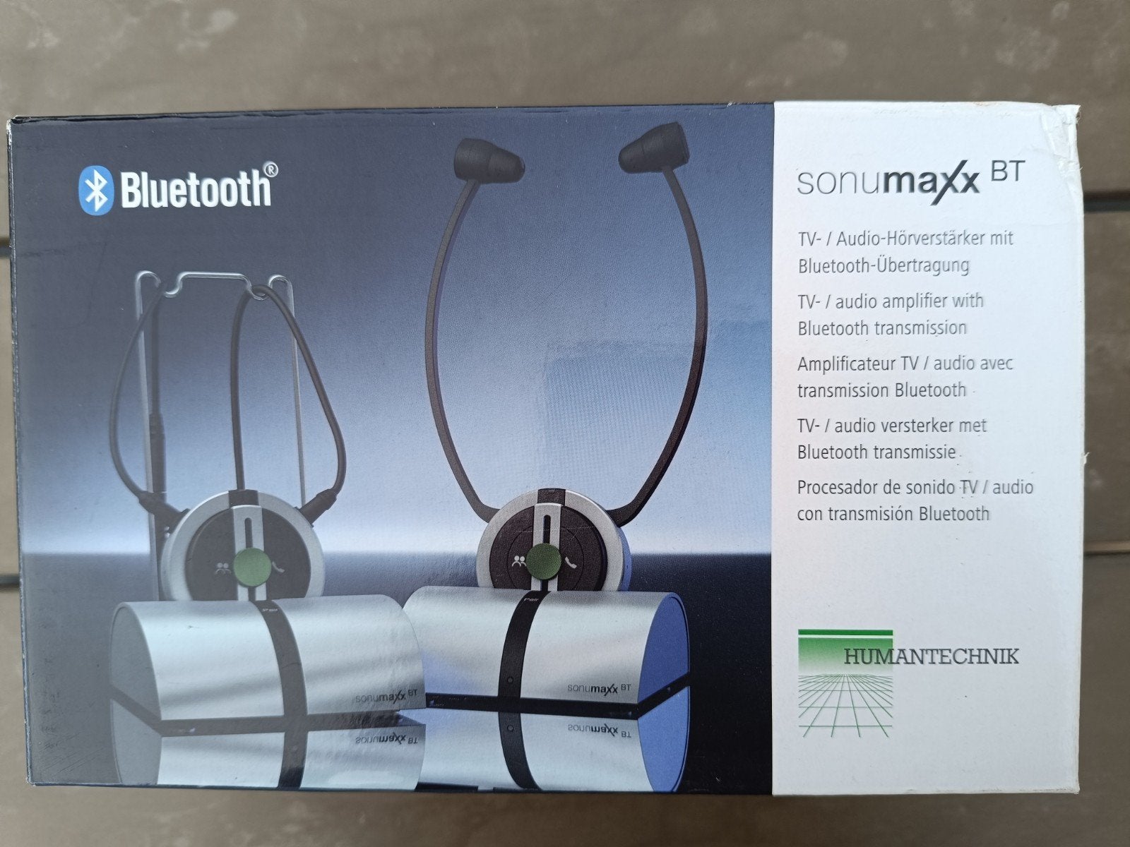 Humantechnik sonumaxx BT TV/Audio Versterker met Bluetooth, Overige merken, Zilver, Overige typen, Nieuw