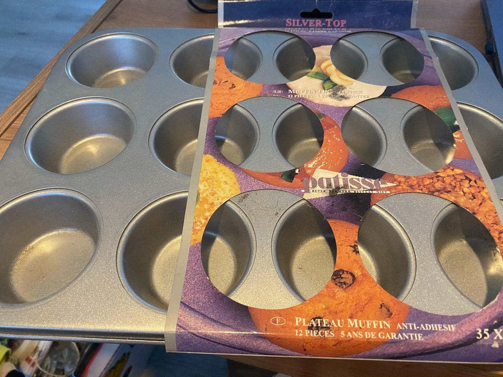 Muffin bakplaat - Silver-Top - 12 stuks, Overige typen, Ophalen of Verzenden, Metaal, Overige merken