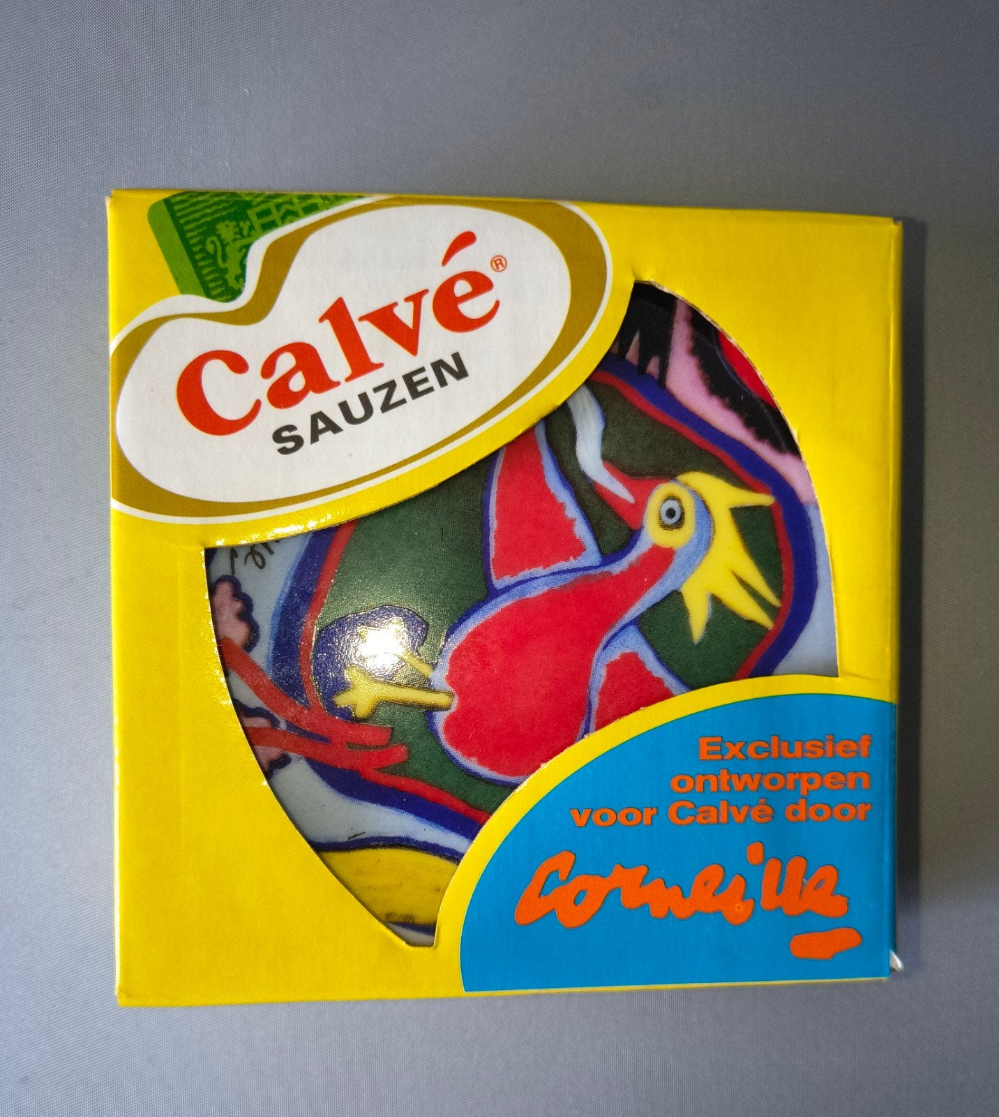 Calvé Sausjes Onderzetters - Corneille Design (2 stuks), Ophalen of Verzenden, Nieuw, Glas of Kopje