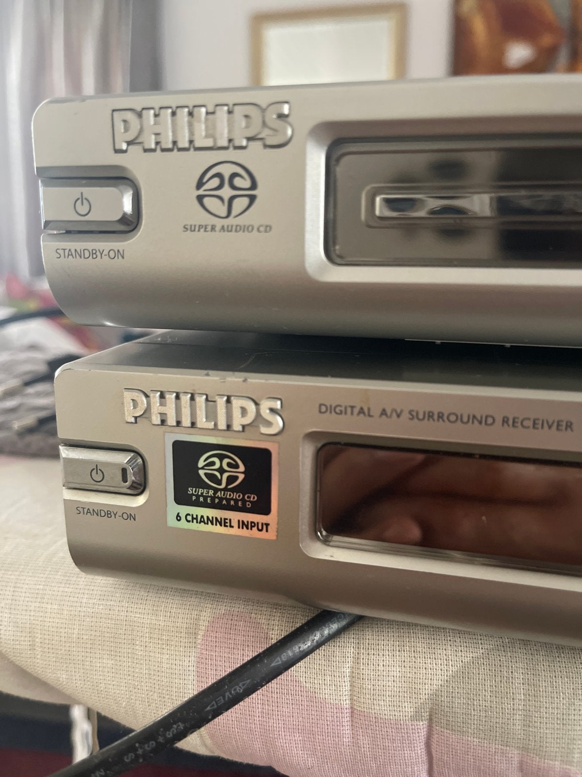 Philips DVP720SA DVD-speler en LX710 Receiver Set, Ophalen, Gebruikt, Dvd-speler, Philips