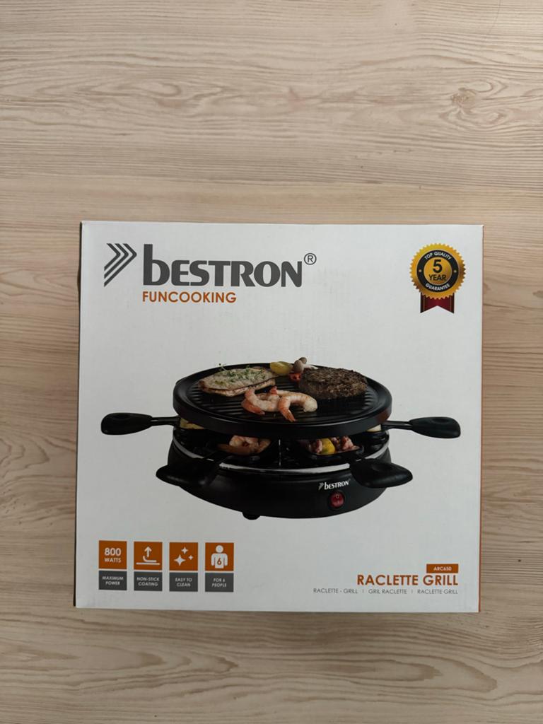 Bestron FunCooking Raclette Grill ARC650 - Zo goed als nieuw, Ophalen of Verzenden, Zo goed als nieuw