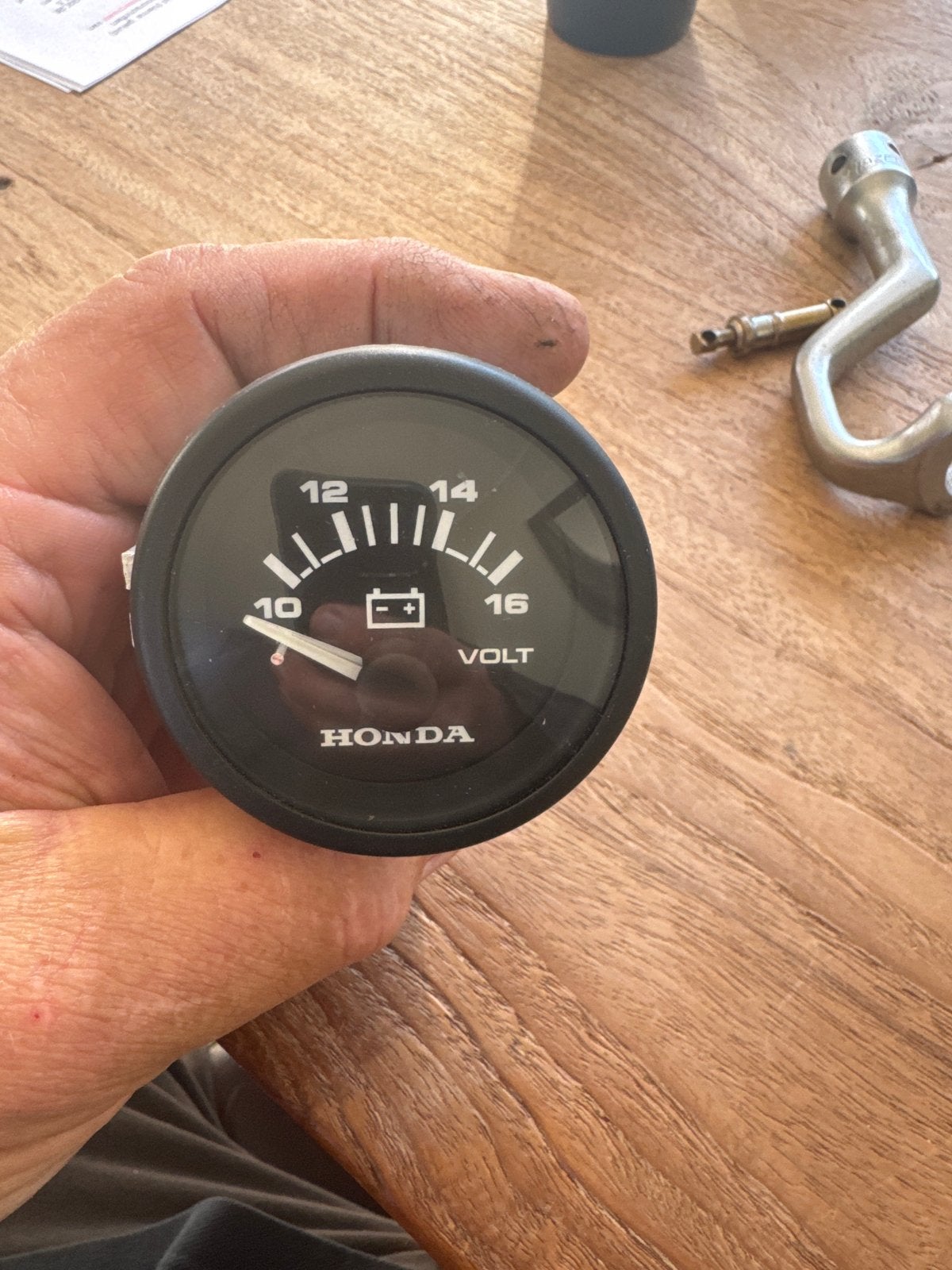 Honda Voltmeter voor Boot - Accu Spanning Meter, Ophalen of Verzenden, Gebruikt, Motor en Techniek