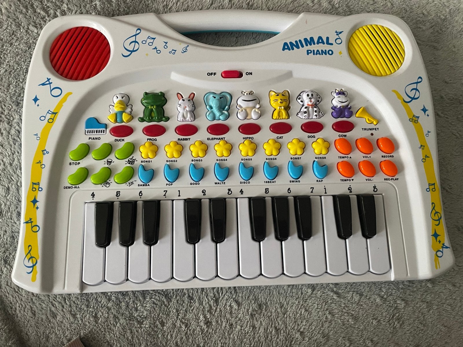 Animal Piano met dierengeluiden - defecte toetsen, Ophalen, Gebruikt, Overige typen, Met geluid