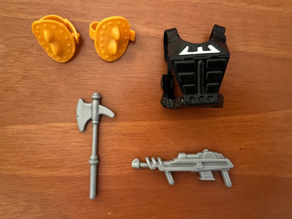Vintage MOTU He-Man Mattel weapons pak, Verzenden, Zo goed als nieuw