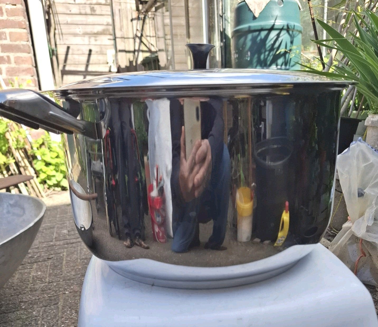 Rvs roestvrij staal pot stainless steel pot, Ophalen of Verzenden