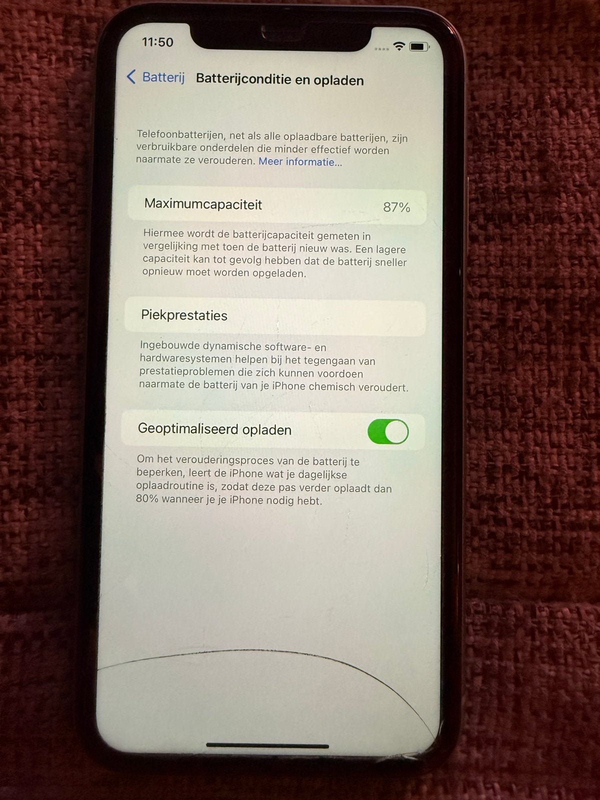 iPhone 11 64GB - Goede staat, 87% batterij, Telecommunicatie, Mobiele telefoons | Apple iPhone, Ophalen, Gebruikt, Wit, IPhone 11