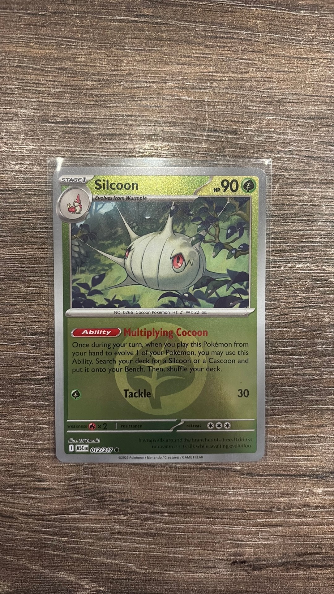 ASC Silcoon 012/217 Energy Reverse holo, Ophalen of Verzenden, Zo goed als nieuw