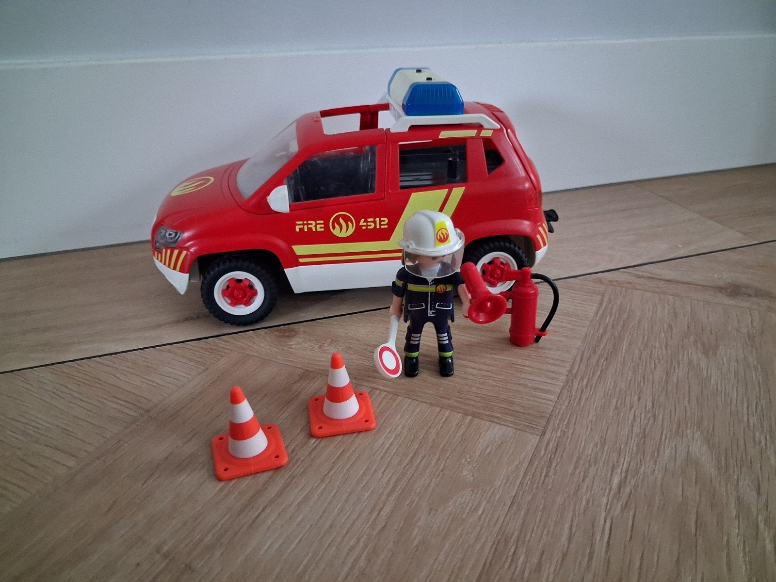 Playmobil Brandweerwagen met Brandweerman en Accessoires, Ophalen, Gebruikt