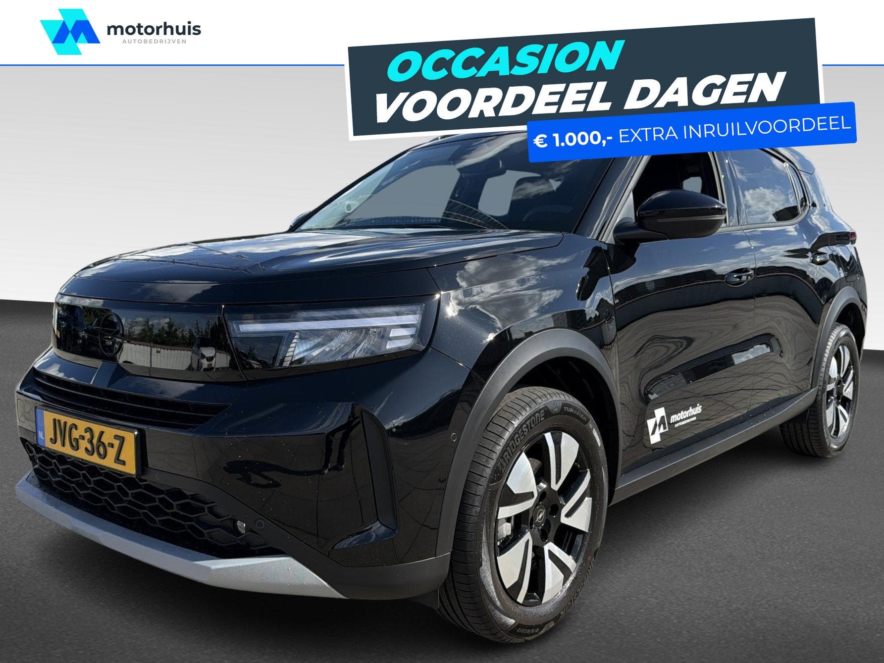 Opel Frontera 1.2 Turbo Hybrid 136pk eDCT || Rijdende Demo b, Auto's, Automaat, 1199 cc, Verwarmde buitenspiegels, Zwart