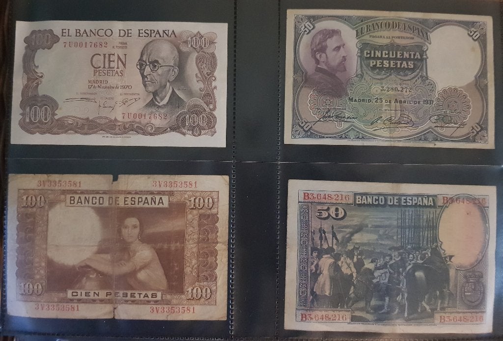 22 Bankbiljetten Zuid Europa / Vintage, Ophalen of Verzenden, Overige landen, Los biljet